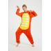Onesie Kigurumi Oranssi Dinosaurus