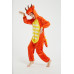 Onesie Kigurumi Oranssi Dinosaurus