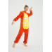 Onesie Kigurumi Oranssi Dinosaurus