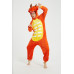Onesie Kigurumi Oranssi Dinosaurus